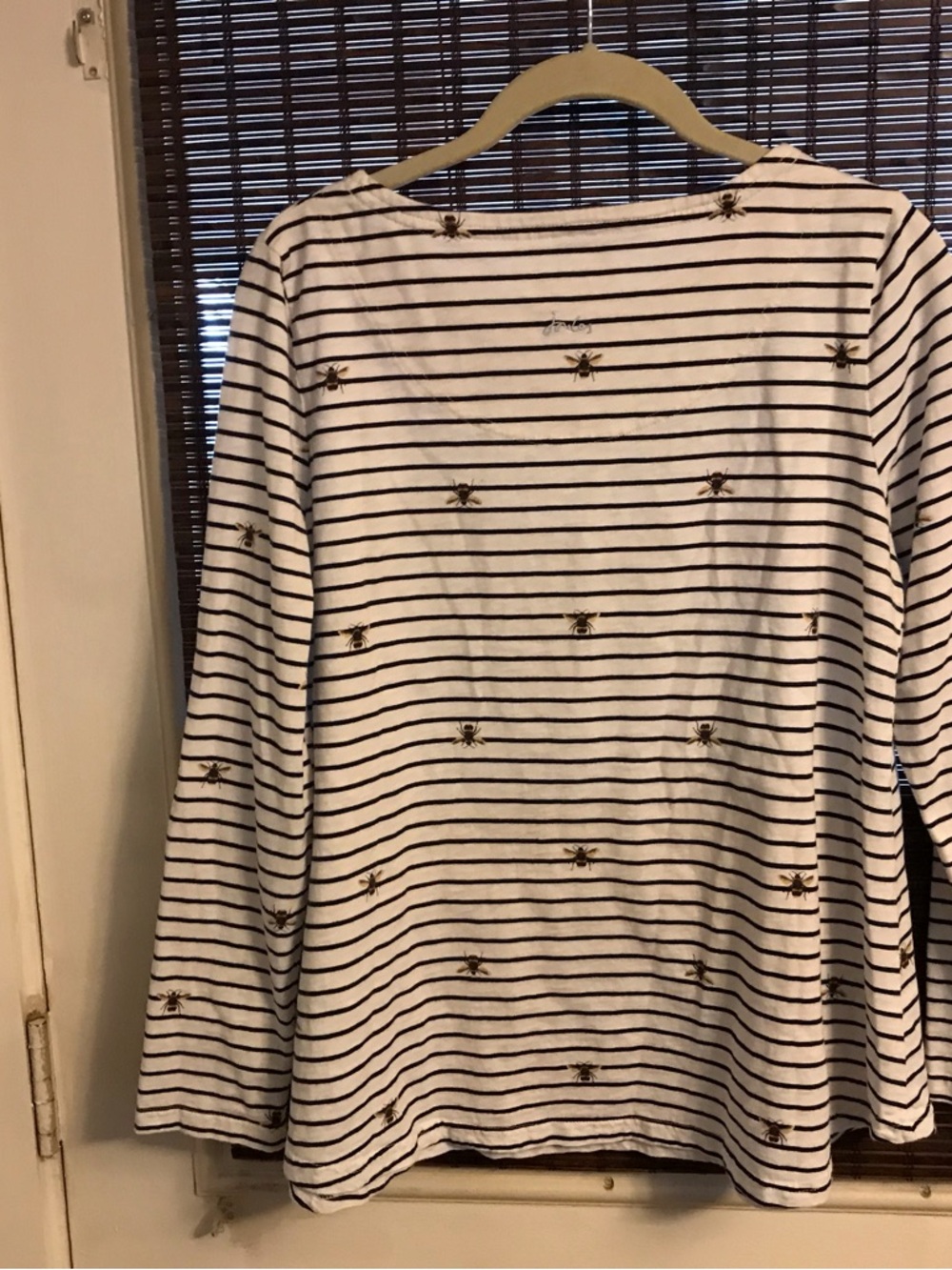 Joules Clothing Striped Bee Long Sleeve Top Cotton Honeybee Blouse Women’s US 12 - Picture 4 of 6